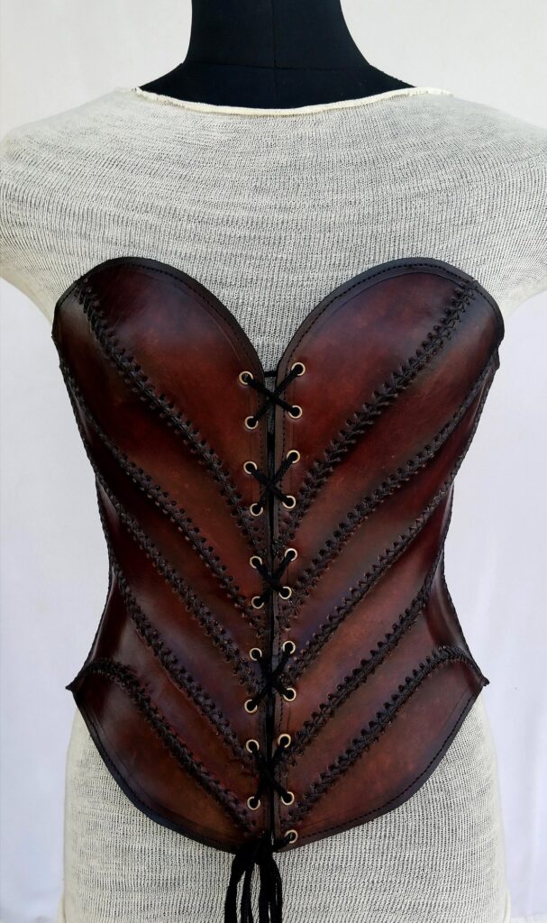 Leather corset